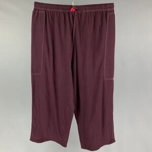 PAUL SMITH Size L Burgundy Cotton Sweatpants Casual Pants